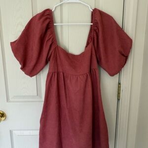 Francesca's Collections Dusty Pink Dress